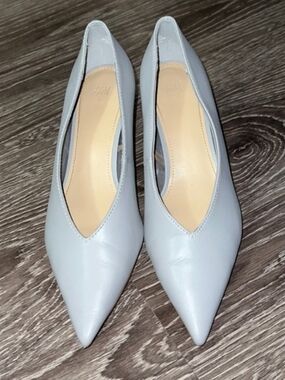 H&M Women's Pointed Low Heel Pumps - Gray